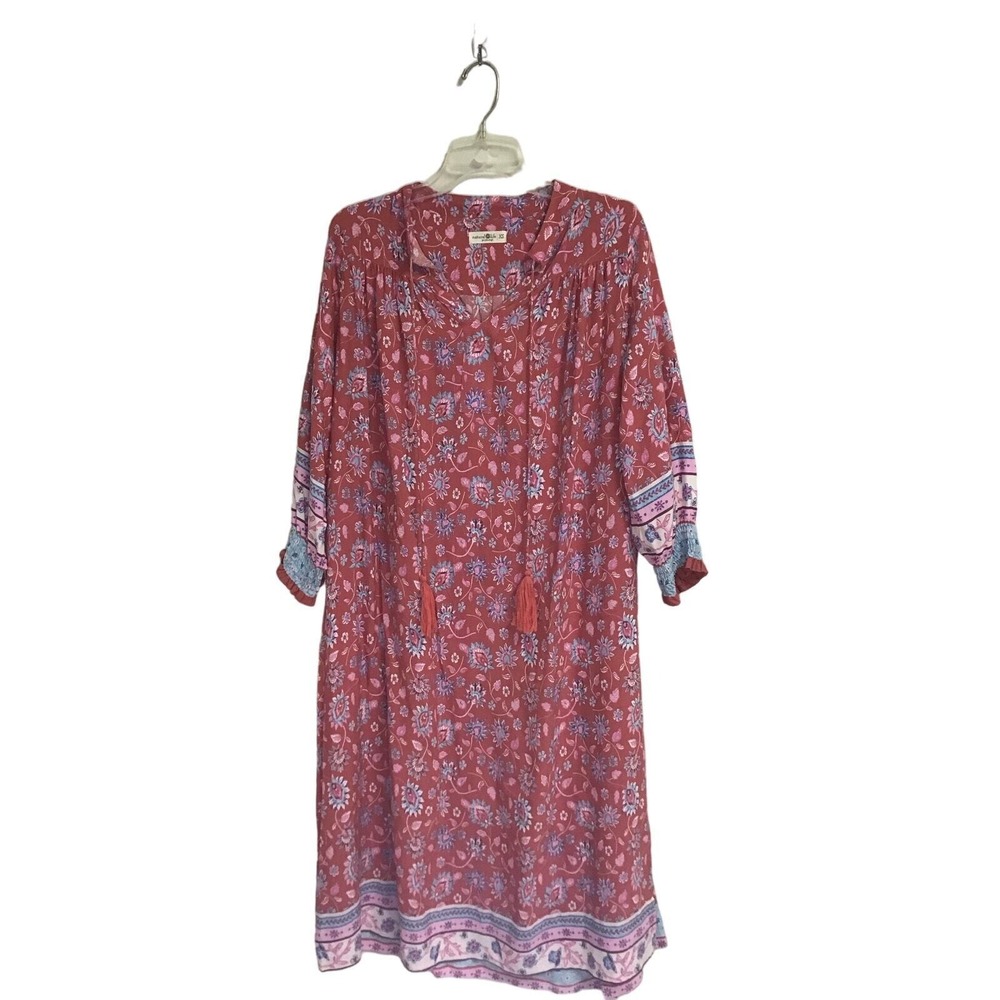 Natural Life XS Pink & Multicolor Floral Dress